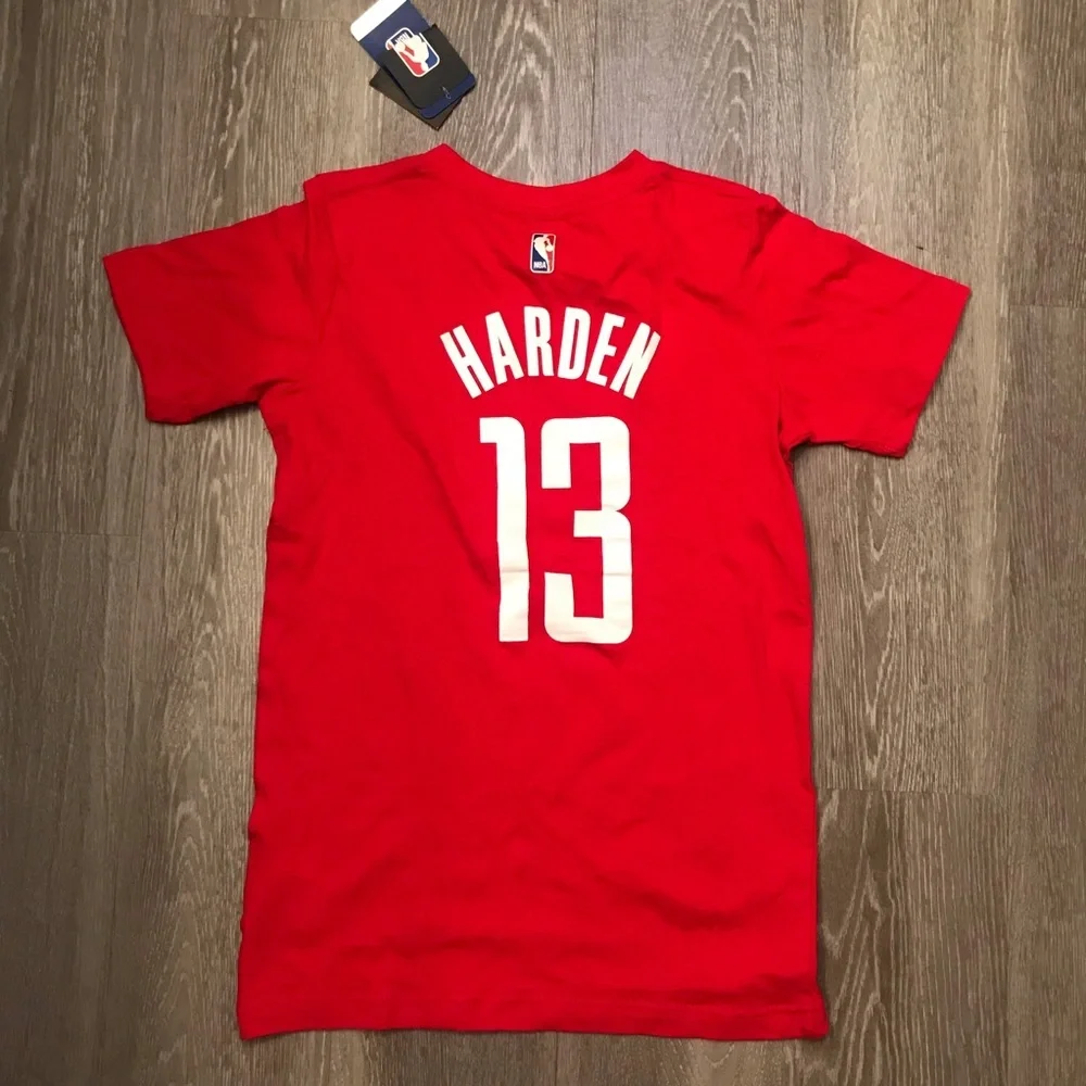 Houston Rockets James Harden NBA Jersey Style T-Shirt Boy’s Size M‎ 10/12 NWT​